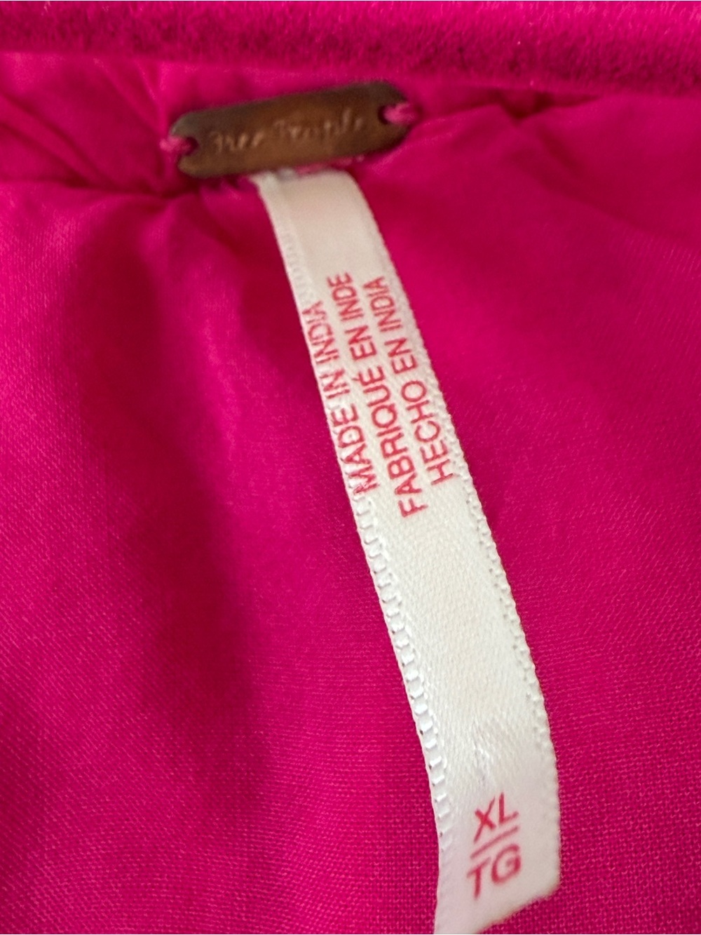Free People Hot Pink Tiered Dress with Puff-Sleeves - Picture 3 of 8